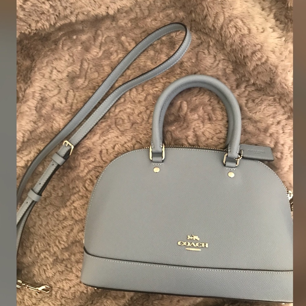 Coach Light Blue Purse. 🦋